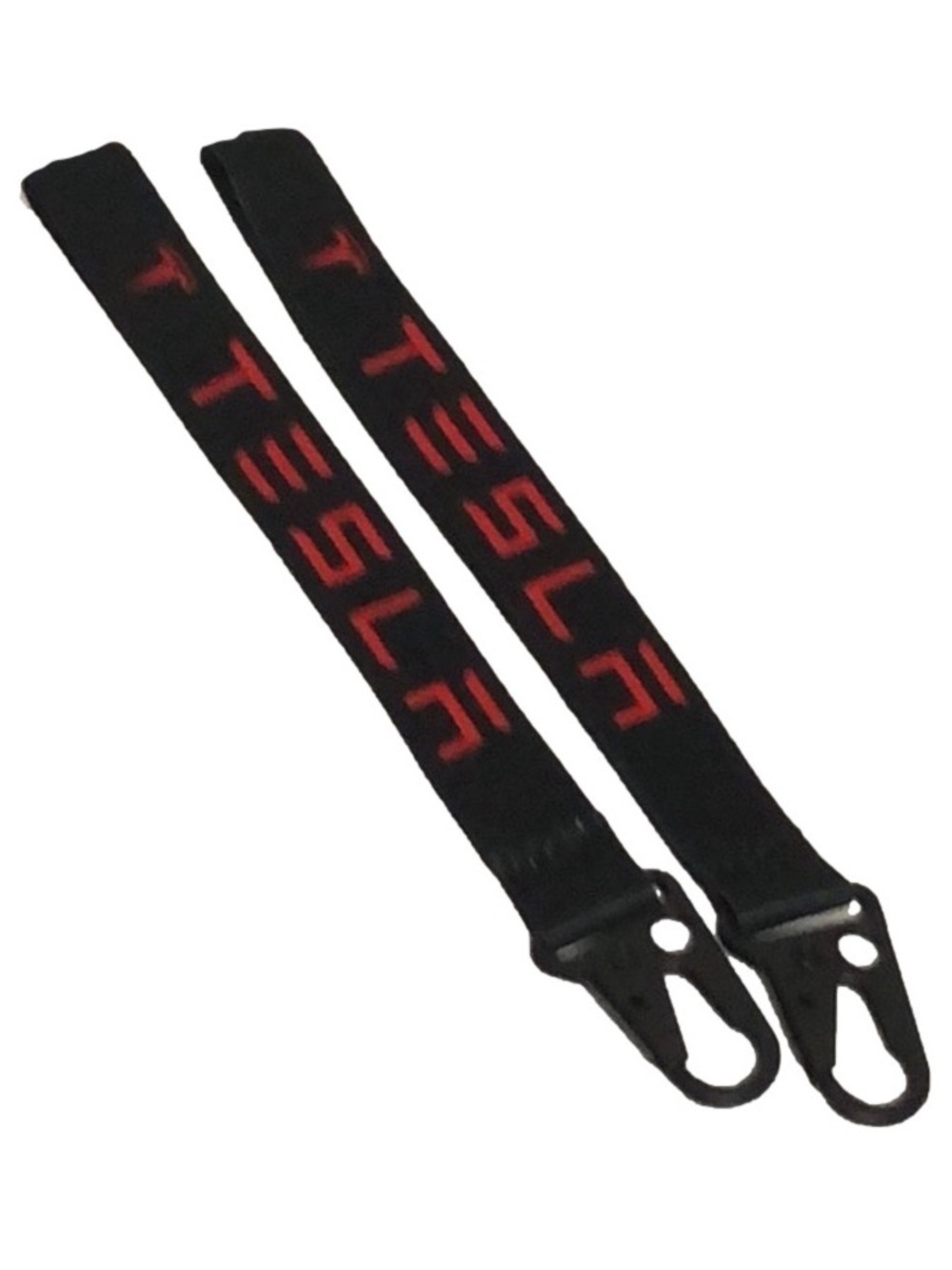 NWOT Set of 2 Tesla Black and Red Branded Lanyards/Keyholder